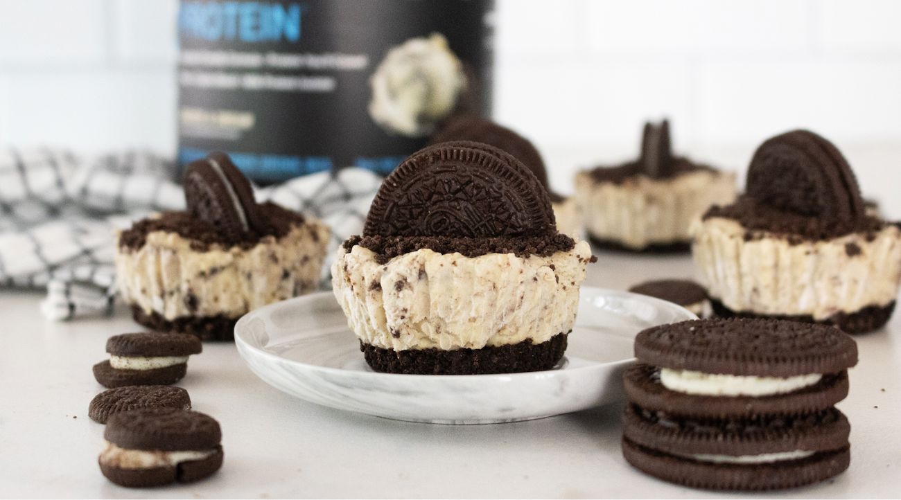 High-Protein No-Bake Cookies & Cream Cheesecake Hack